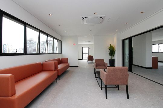 Área comum de kitnet/studio para alugar com 1 quarto, 24m² em Bela Vista, São Paulo