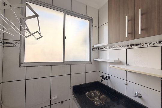 Área de Serviço de apartamento à venda com 2 quartos, 55m² em Recanto Quarto Centenario, Jundiaí