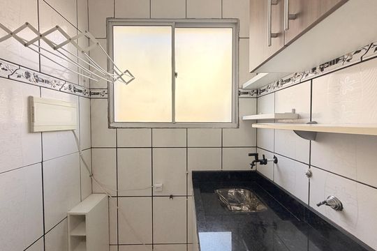 Área de Serviço de apartamento à venda com 2 quartos, 55m² em Recanto Quarto Centenario, Jundiaí