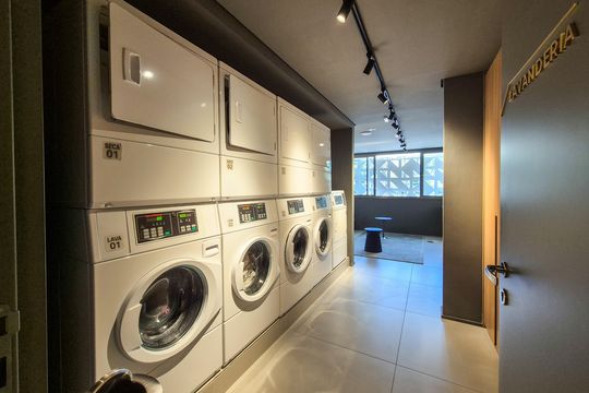 Área comum de kitnet/studio à venda com 1 quarto, 33m² em Higienópolis, São Paulo