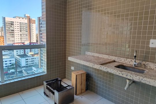 Varanda de apartamento para alugar com 2 quartos, 80m² em Canto do Forte, Praia Grande