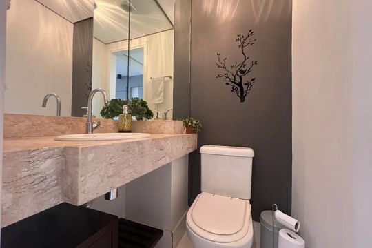 Lavabo de apartamento à venda com 3 quartos, 128m² em Vila Mariana, São Paulo