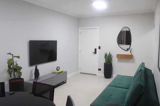 Sala de apartamento à venda com 1 quarto, 81m² em Santo Antônio, São Caetano do Sul