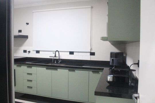 Cozinha de apartamento à venda com 1 quarto, 81m² em Santo Antônio, São Caetano do Sul