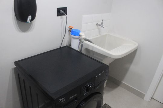 Área de Serviço de apartamento à venda com 1 quarto, 81m² em Santo Antônio, São Caetano do Sul