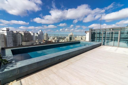 Área comum - Piscina de apartamento à venda com 1 quarto, 28m² em Santana, São Paulo