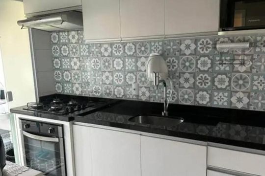 Cozinha de apartamento à venda com 2 quartos, 60m² em Picanço, Guarulhos