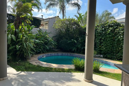Área de Lazer - Piscina de casa de condomínio à venda com 4 quartos, 411m² em Residencial 18 do Forte, Santana de Parnaíba