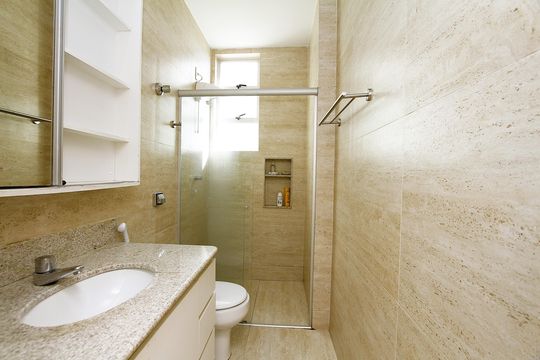 Banheiro Social de apartamento à venda com 4 quartos, 130m² em Luxemburgo, Belo Horizonte