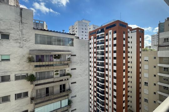 Vista de apartamento à venda com 1 quarto, 25m² em Indianópolis, São Paulo