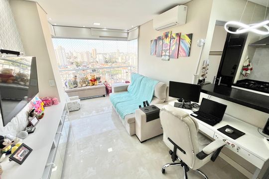 Sala de apartamento à venda com 2 quartos, 105m² em Lauzane Paulista, São Paulo