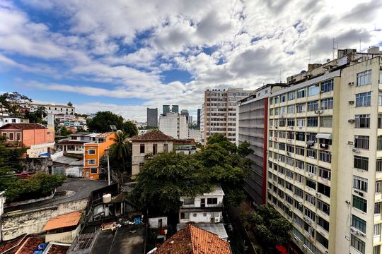 Vista da Cozinha de apartamento à venda com 2 quartos, 40m² em Centro, Rio de Janeiro