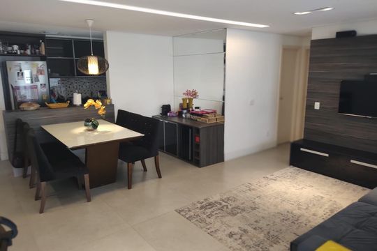 Sala de apartamento à venda com 3 quartos, 93m² em Vila Bastos, Santo André