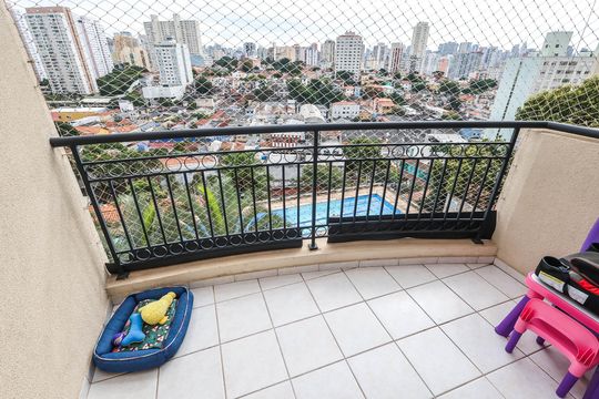 Varanda de apartamento para alugar com 3 quartos, 80m² em Cambuci, São Paulo