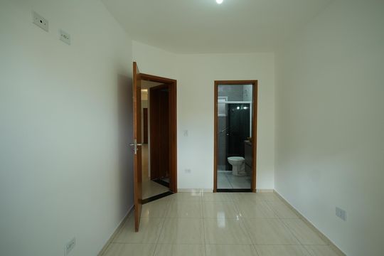 Quarto Suíte de apartamento à venda com 2 quartos, 55m² em Campestre, Santo André