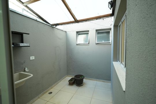 Área de Serviço de apartamento à venda com 2 quartos, 55m² em Campestre, Santo André