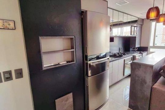 Cozinha de apartamento à venda com 2 quartos, 54m² em Fátima, Canoas