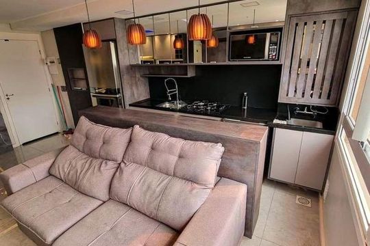 Sala de apartamento à venda com 2 quartos, 54m² em Fátima, Canoas