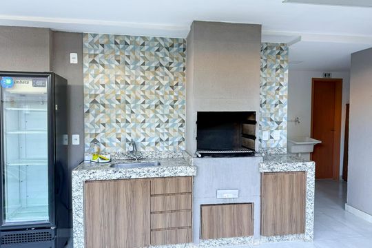 Área comum - Churrasqueira de apartamento à venda com 2 quartos, 63m² em Caiapos, Contagem