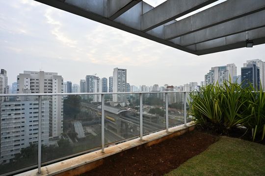 Vista de kitnet/studio à venda com 1 quarto, 35m² em Brooklin, São Paulo