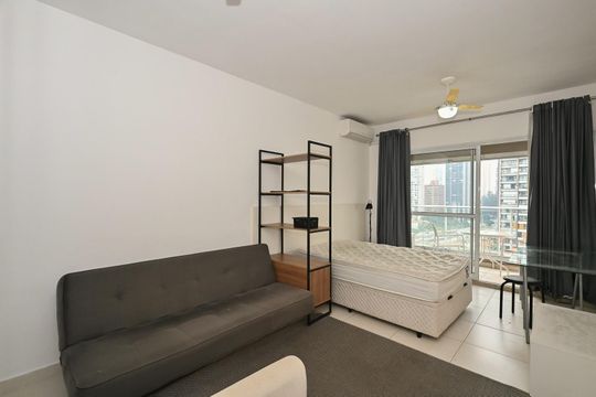 Sala/Quarto de kitnet/studio para alugar com 1 quarto, 35m² em Brooklin, São Paulo