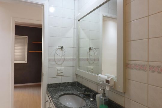 Banheiro Social de apartamento à venda com 3 quartos, 97m² em Centro, São Bernardo do Campo