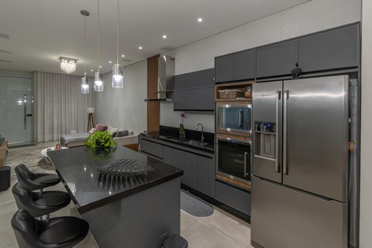 Cozinha  de casa de condomínio para alugar com 2 quartos, 116m² em Vila Monte Alegre Ii, Paulínia