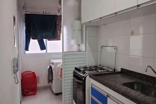 Cozinha de apartamento à venda com 2 quartos, 65m² em Santa Maria, São Caetano do Sul