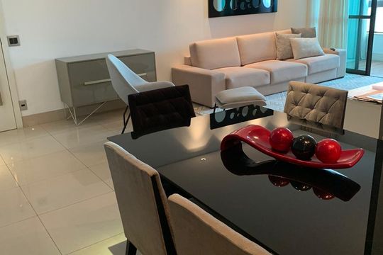 Sala de apartamento para alugar com 4 quartos, 154m² em Vila da Serra, Nova Lima