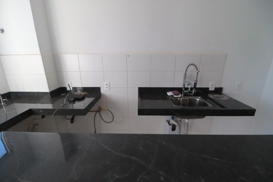 Cozinha  de apartamento para alugar com 2 quartos, 43m² em Reserva Macaúba, Ribeirão Preto