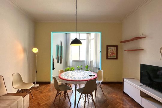 Sala de apartamento para alugar com 3 quartos, 144m² em Copacabana, Rio de Janeiro