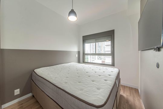 Quarto de apartamento para alugar com 1 quarto, 34m² em Campo Belo, São Paulo