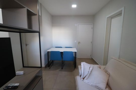 Sala de apartamento para alugar com 1 quarto, 42m² em Ribeirânia, Ribeirão Preto
