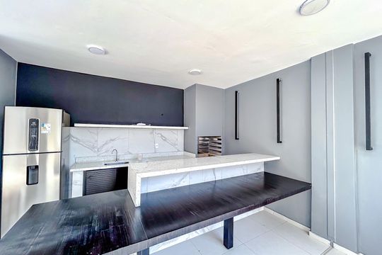 Área comum - Churrasqueira de kitnet/studio para alugar com 1 quarto, 25m² em Tatuapé, São Paulo