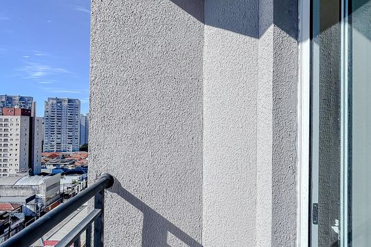 Varanda de kitnet/studio para alugar com 1 quarto, 25m² em Tatuapé, São Paulo