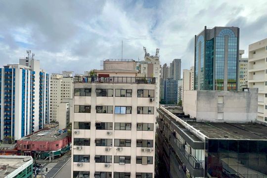 Vista da Sala de apartamento à venda com 3 quartos, 118m² em Pinheiros, São Paulo