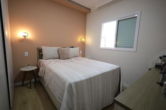 Quarto 2 de apartamento à venda com 2 quartos, 48m² em Vila Tibiriçá, Santo André