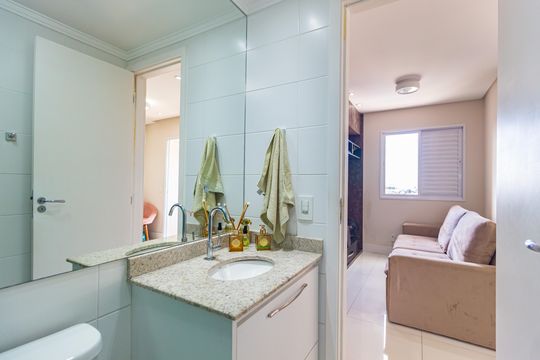 Banheiro - Social de apartamento à venda com 3 quartos, 68m² em Vila Oratorio, São Paulo