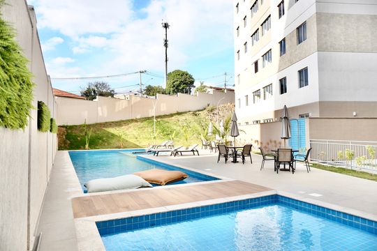 Área comum - Piscina de apartamento para alugar com 3 quartos, 68m² em Palmeiras, Belo Horizonte