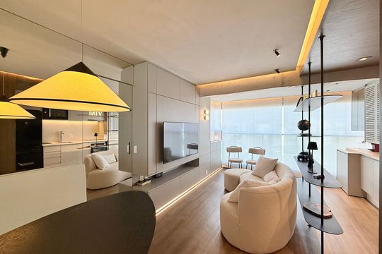 Sala de apartamento para alugar com 1 quarto, 38m² em Brooklin, São Paulo