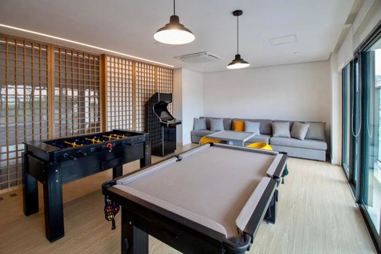 Salão de Jogos  de apartamento para alugar com 1 quarto, 38m² em Brooklin, São Paulo