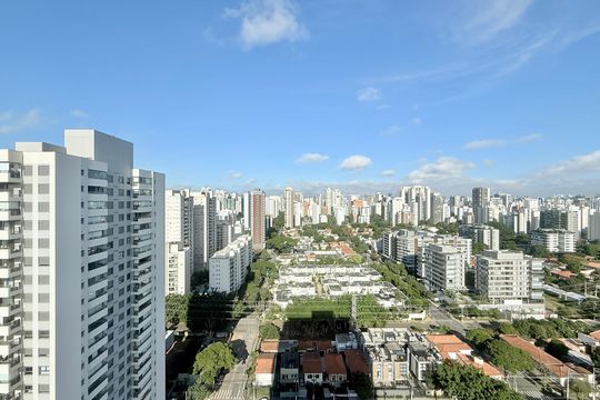 Vista  de apartamento para alugar com 1 quarto, 38m² em Brooklin, São Paulo