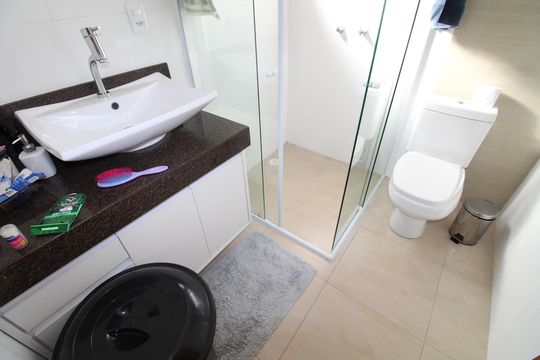 Banheiro da Suíte 3 de casa de condomínio para alugar com 3 quartos, 285m² em Vila Machado, São José dos Campos