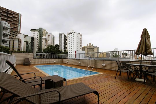 Área comum - Piscina de apartamento à venda com 3 quartos, 95m² em Gutierrez, Belo Horizonte