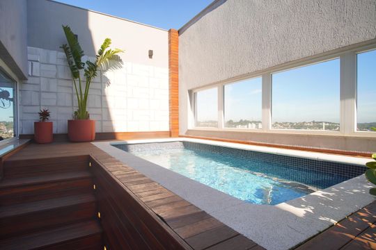 Área comum - Piscina de apartamento à venda com 2 quartos, 95m² em Jardim America, São Leopoldo