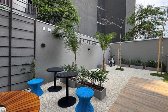 Área comum de kitnet/studio para alugar com 1 quarto, 39m² em Sumarezinho, São Paulo