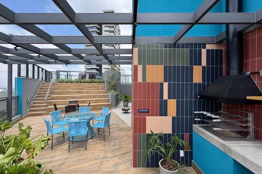 Churrasqueira de kitnet/studio para alugar com 1 quarto, 39m² em Sumarezinho, São Paulo