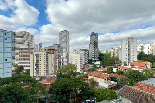 Vista da Varanda de kitnet/studio para alugar com 1 quarto, 39m² em Sumarezinho, São Paulo
