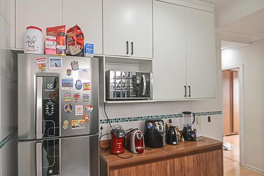 Cozinha de apartamento à venda com 2 quartos, 53m² em Demarchi, São Bernardo do Campo
