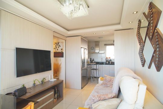 Sala de apartamento à venda com 3 quartos, 74m² em Scharlau, São Leopoldo